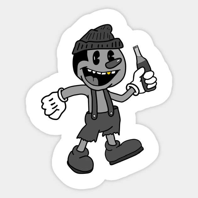 Old Time Vibes Sticker by Snap and Hustle